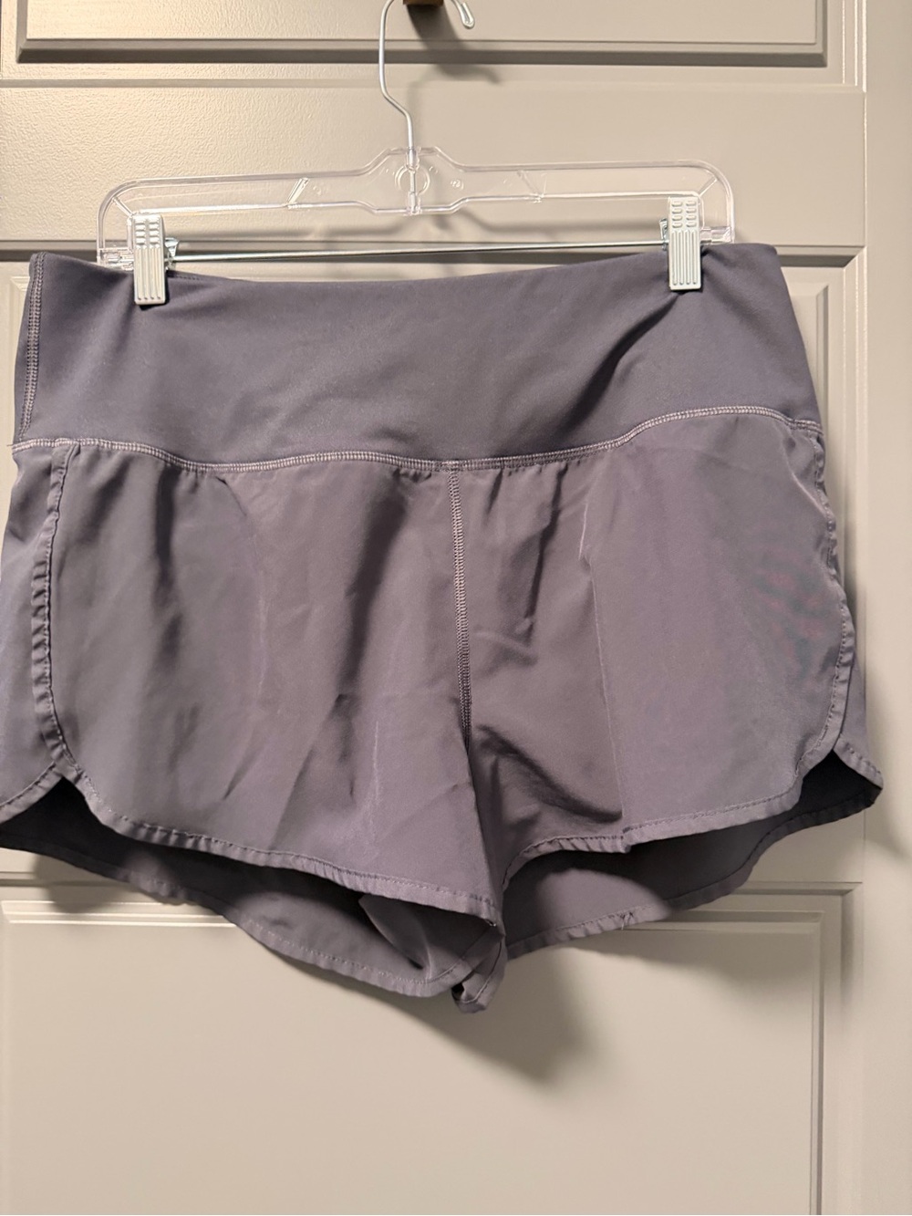 GAIAM Women’s Navy Athletic Shorts with High Waist LARGE